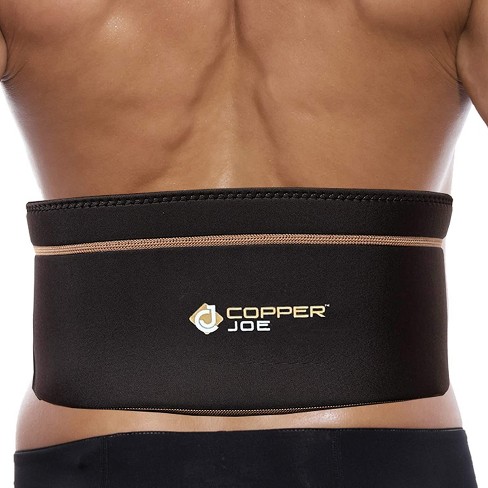 Copper Joe Back Brace for Lower Back Pain Relief, Back Support Belt Men and  Women With Adjustable Black Velcro Lumbar Support Belt for Sciatica - L/XL