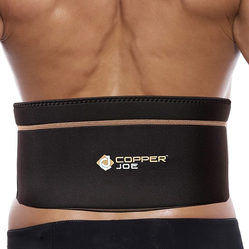 Copper Joe Back Brace for Lower Back Pain Relief, Back Support Belt Men and Women With Adjustable Black Velcro Lumbar Support Belt for Sciatica, 1 of 7
