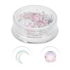 Unique Bargains Women's Fashion Rhinestone Nail Supplies Pink Colorful 1 Set - 3 of 4