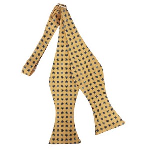 Men's Geometric Printed Design 2.75" x 4.75" Adjustable 16" - 21" Self-Tie Bow Tie - 1 of 4