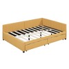 NicBex Full Size Daybed with Storage Upholstered Linen Fabric Daybed Frame with 2 Spacious Drawers for Living Rooms - 4 of 4