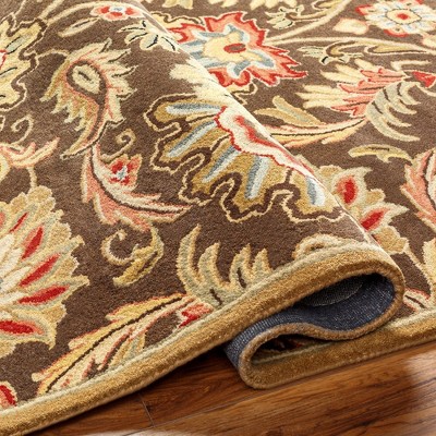 Lyon 4' x 6' Dark Brown Wool Handmade Tufted Area Rug