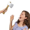 Skeleteen Realistic Hatchet Axe Toy - Wood Look Lumberjack Props Costume Accessories with Fake Tin Blade - 3 of 4