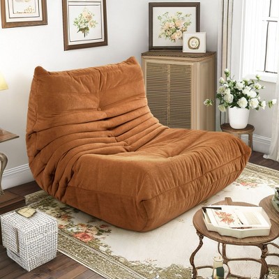 CENGHU Bean Bag Chair with Memory Foam Filling Big Bean Bag for Adults Lazy Sofa Leaf Lounge Sofa for Home, Apartment, Living room