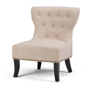 Waterloo Accent Chair Natural Linen Look Fabric - Wyndenhall