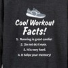 Women's - Instant Message - Workout Facts Lightweight French Terry Wide Neck Long Sleeve Graphic Shirt - 2 of 4