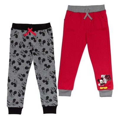 mickey mouse, gray / red