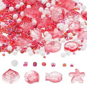 Unique Bargains Jewelry Making Craft Embellishments Ocean Animal Glass Beads - 1 of 4