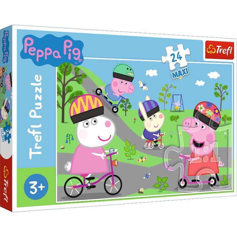 Trefl MaxiPeppa Pig&#39;s Active Day Jigsaw Puzzle - 24pc: Toddler-Friendly, Educational, Animal & Pop Culture Theme, 2 of 4