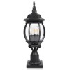 LamQee Outdoor Post Light Fixture with 3 in Pier Mount Base, Waterproof Lamp Post Pole Lights Outdoor for Garden - 3 of 4