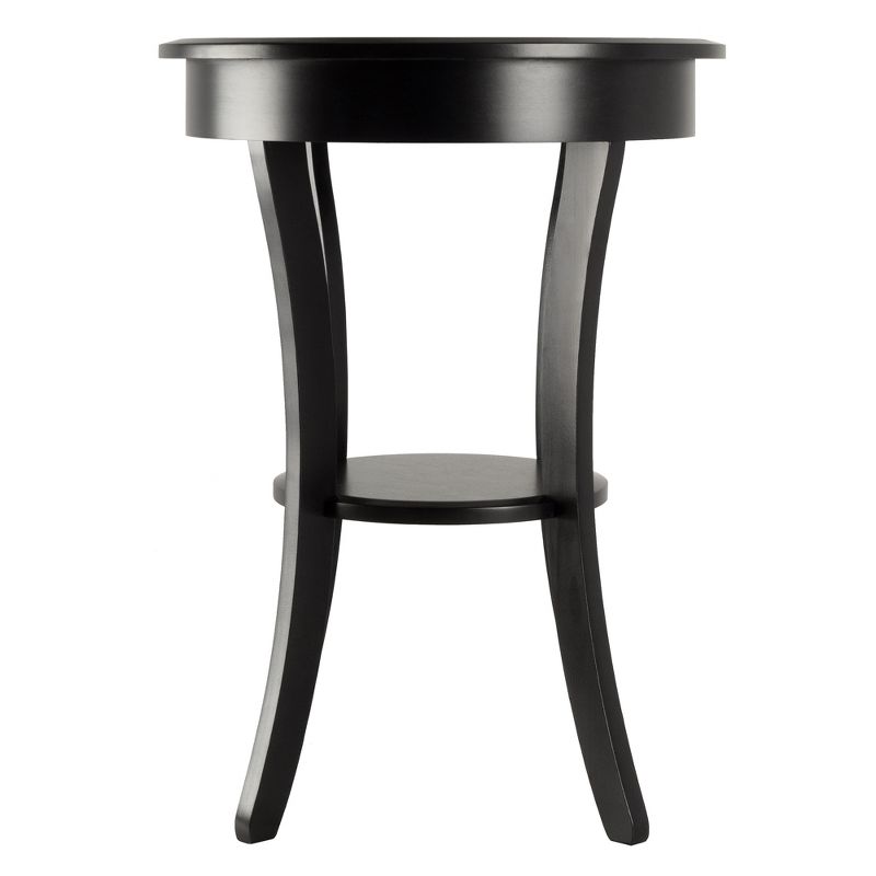 Sasha Round Accent Table - Black - Winsome, 5 of 7