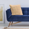 HGTV Curlicue Faux Fur Pillow Snowbound 14 x 20 inches - 2 of 3