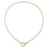 Adornia 14k Gold Plated Crystal Toggle Tennis Necklace - 4 of 4