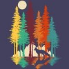 Women's Design By Humans Forest Fox By clingcling Racerback Tank Top - 2 of 3