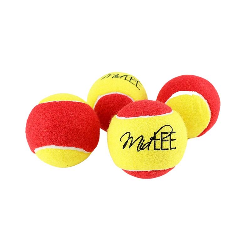 Midlee 3 Inch Large Tennis Balls for Dogs, Pack of 4 Durable Toy Balls, 1 of 7