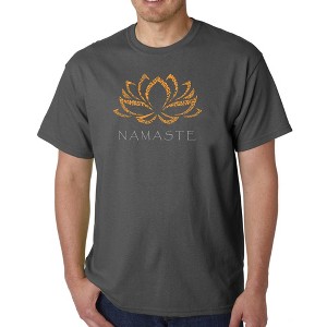 LA Pop Art Men's Word Art T-shirt - Namaste - 1 of 4