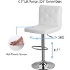 VECELO Set of 2/4 PU Leather Adjustable Bar Stools, Swivel Counter Chairs with Back - 4 of 4