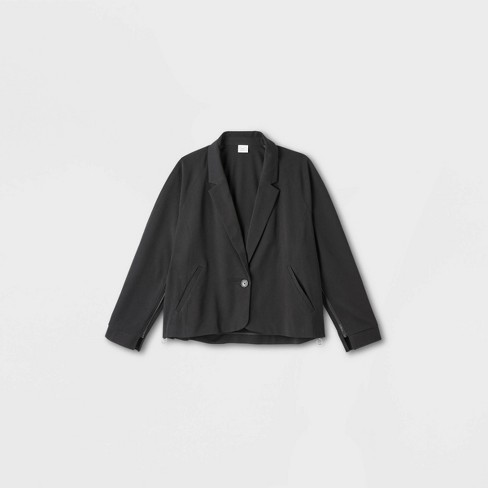 Women's Relaxed Fit Essential Blazer - A New Day™ Black : Target