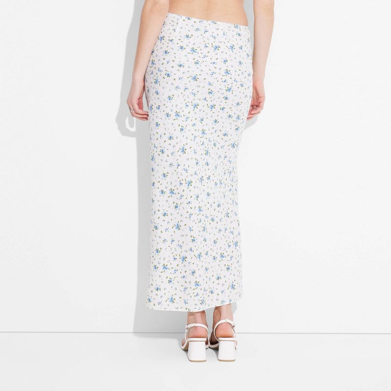 Women's Linen Bow-Front Maxi Skirt - Wild Fable™, 3 of 4