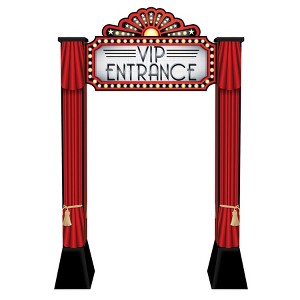 Beistle Red Carpet 3-D Archway Prop, 8' 3" x 5' 3.75", (1/Box) Multicolored - 1 of 4