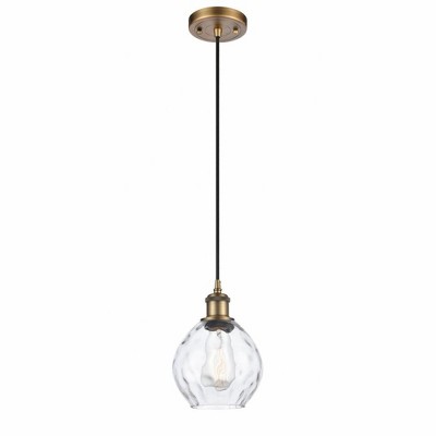 Waverly - 1 Light Cord Hung Mini Pendant In Industrial Style-9 Inches Tall and 6 Inches Wide