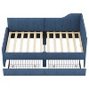 Okak Twin Modern L-Shaped Platform Bed Frame with Storage Drawers,Upholstered Daybed Sofa Bed for Bedroom,Kids Room - 4 of 4