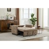46.46'' Linen 3-in-1 Convertible Pull Out Sleeper Chair with Adjustable Backrest, USB Ports, and Side Pockets - 4 of 4