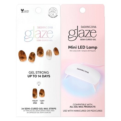 Dashing Diva Glaze Art Studio Mani Bundle - Urban Turtoise and Mini LED Lamp - 33ct