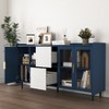 VYNXARIA Modern Kitchen Pantry Storage Cabinet with Glass Doors and Ample Storage - 3 of 4