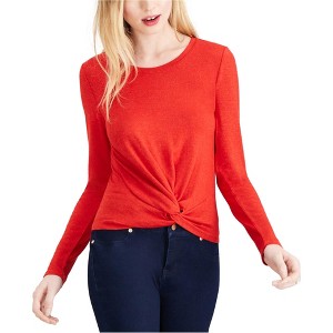maison Jules Womens Twist Front Basic T-Shirt - 1 of 1