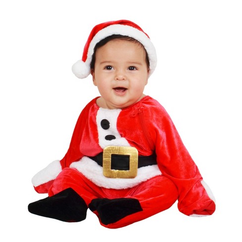 Baby Plush Santa Jumpsuit Costume Wondershop Target