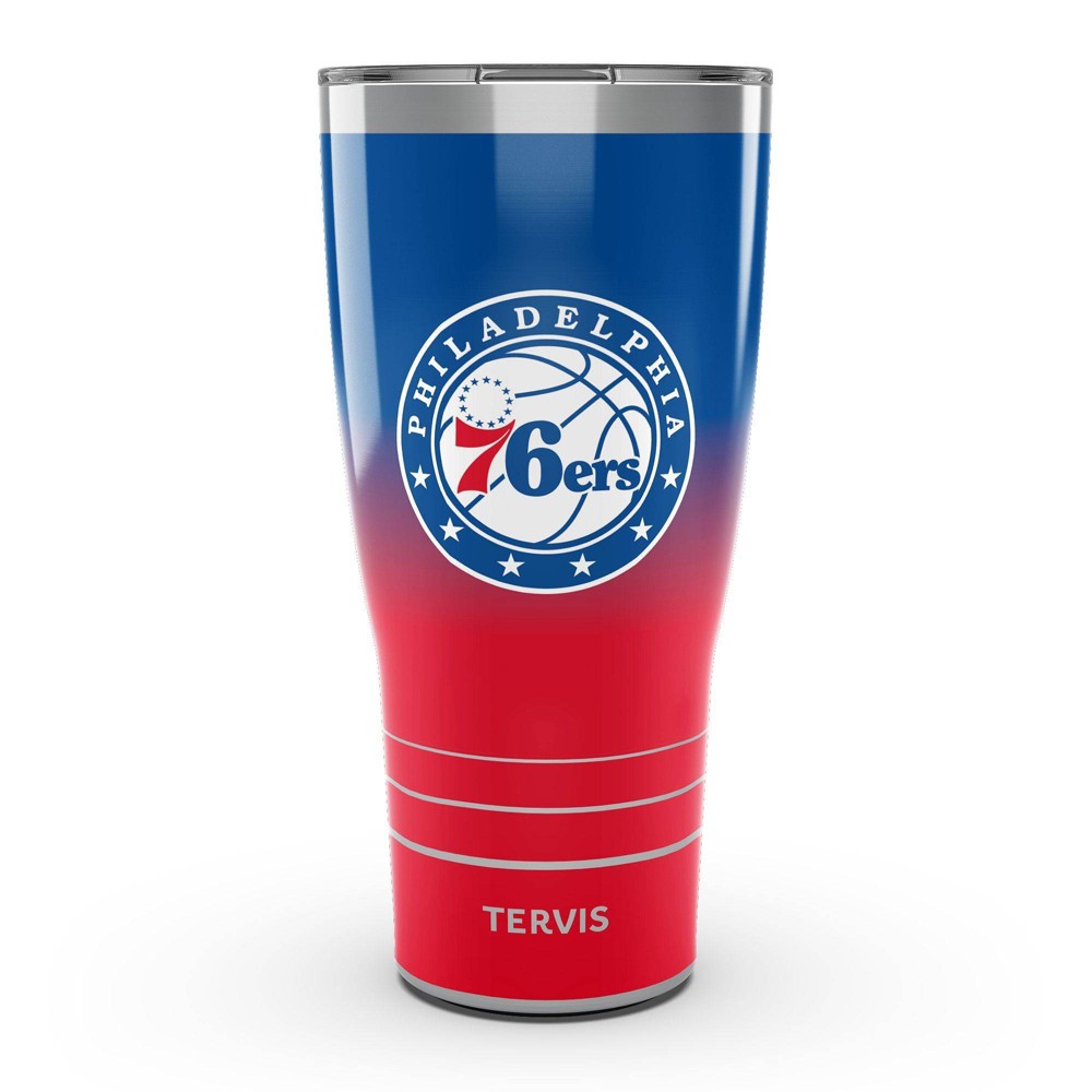 Photos - Glass NBA Philadelphia 76ers 30oz Ombre Stainless Steel Tumbler