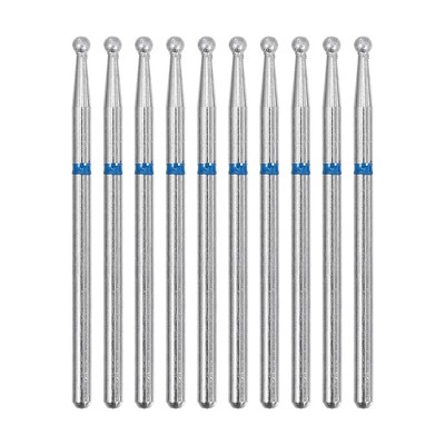 Unique Bargains Emery Nail Drill Bits Set for Acrylic Nails 3/32 Inch Nail Art Tools 44.3mm Length Blue 10 Pcs