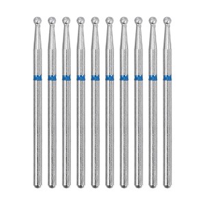 Unique Bargains Emery Nail Drill Bits Set for Acrylic Nails 3/32 Inch Nail Art Tools 44.3mm Length Blue 10 Pcs - 1 of 4