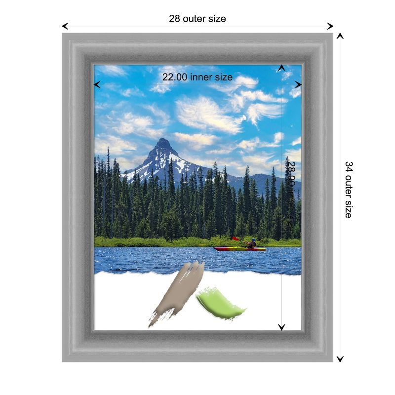 Amanti Art Peak Polished Nickel Picture Frame, 4 of 11