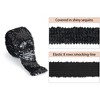 Alilang Elastic Sequin Trim, 3 Inch 8 Row Wide Flat Glitter Bling Fabric Paillette Sequin Ribbon, Metallic Sewing DIY Project, 5.5 Yards - 2 of 4