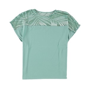 Alfani Womens Printed Velvet Dolman Blouse - 1 of 2