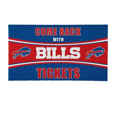 Evergreen Come Back with Tickets Buffalo Bills 28" x 16" Woven PVC Indoor Outdoor Doormat