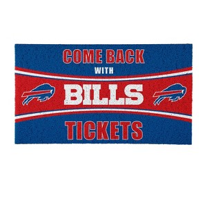 Evergreen Come Back with Tickets Buffalo Bills 28" x 16" Woven PVC Indoor Outdoor Doormat - 1 of 4