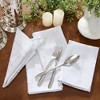 Foil Wonderland Snowflake Holiday Fabric Napkins, Set of 4 - Ivory - 17x17 - Elrene Home Fashions - 2 of 3