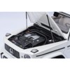 2019 Mercedes-Benz AMG G63 Brilliant White Metallic 1/18 Model Car by Autoart - 3 of 4