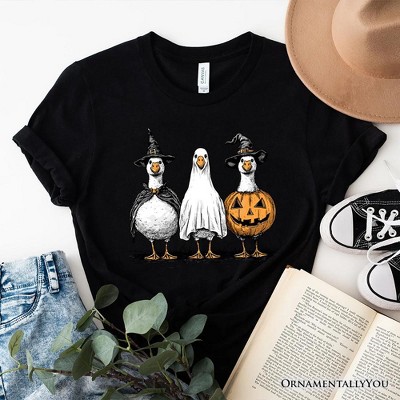 Haunting Honkers Goose T-Shirt, Funny Halloween Costumes Tee| OrnamentallyYou