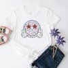 Simply Sage Market Women's Leopard Smiley Peace Sign Short Sleeve Graphic Tee - 3 of 4
