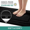BAGOKIE 3pc Soft Microfiber Bathroom Rug Set - 3 of 4