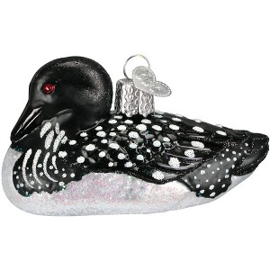 Old World Christmas Glass Blown Christmas Ornament, Loon (With OWC Gift Box) - 1 of 4