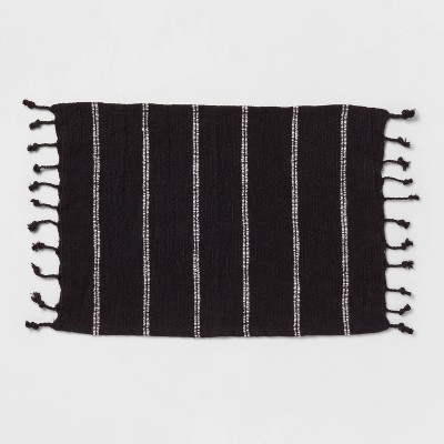 Cotton Striped Placemat Black - Threshold™