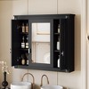 Grungis Wall Mounted Bathroom Storage Cabinet,Medicine Cabinet with Mirror and 4 Shelves,Storage Cabinet for Bathroom - 4 of 4