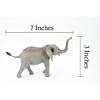 Elephant, Bull, Very Nice Plastic Design, African Animal Figure, Educational, Figure, , Model, Figurine, Replica, Toy, Gift,  7 Inches.   CWG87 B237 - 2 of 4