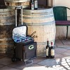 NFL Green Bay Packers Cellar Six Bottle Wine Carrier and Cooler Tote with Trolley - 4 of 4