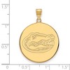 Black Bow Jewelry 14k Yellow Gold Florida Gators NCAA Extra Large Pendant - 2 of 3